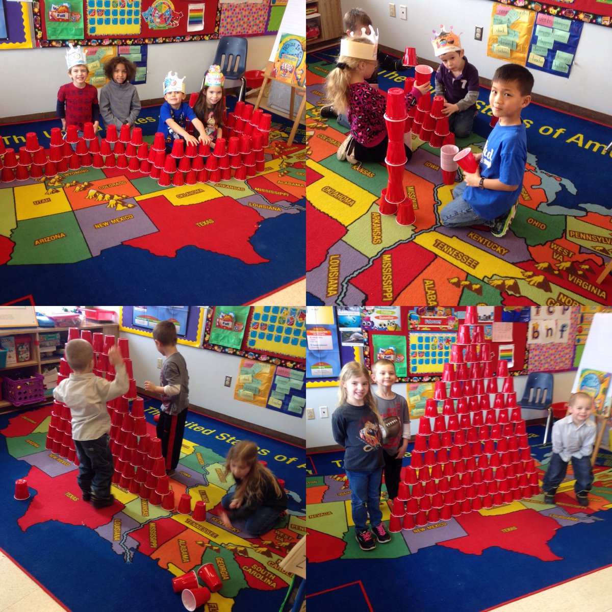 MCSTwizzlers's tweet photo. What can you build with 100 cups??  @mcs_wildcats @purplecircle74 https://t.co/7w4s9drTJM