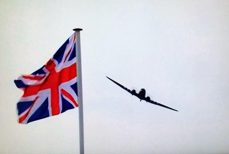 #TBT #DDay70 The Dak from the Lanc and a photo from a display at Arromanches.