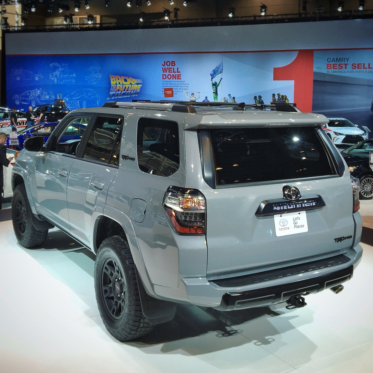 LoyalDriven's tweet photo. 2017 Toyota 4Runner TRDpro in "Cement" exterior color!👌🏼 #CAS16 #LoyalCAS16 https://t.co/P4YaSDqrL7