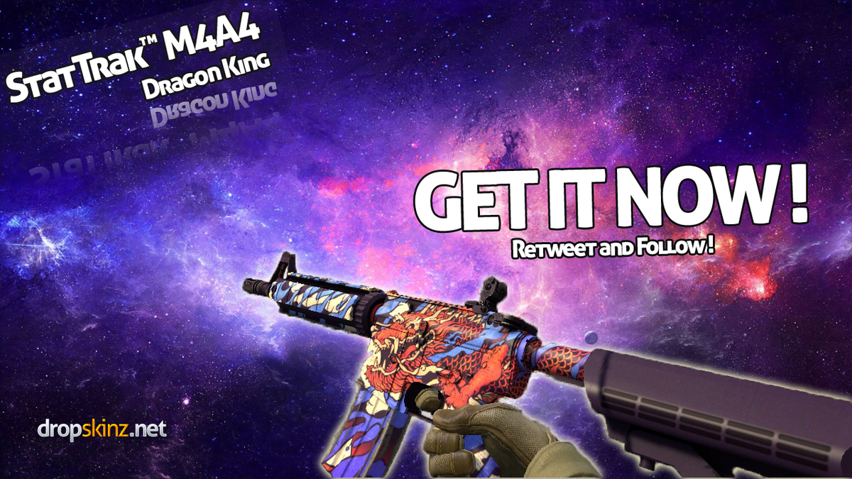 dropskinz's tweet image. StatTrak™ M4A4 | Dragon King

Enter here &amp;gt;&amp;gt;&amp;gt; dropskinz.net/m4a4-free-csgo…

RT + FOLLOW
#CSGOgiveaway #freeCSGOskins