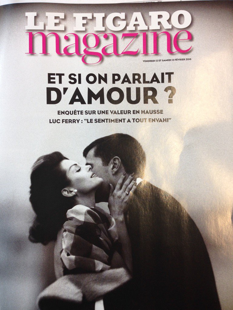 cehenique's tweet photo. À la veille de la Saint-Valentin, L amour sous toutes ses coutures demain dans le #FigaroMagazine https://t.co/U4oNySluxo