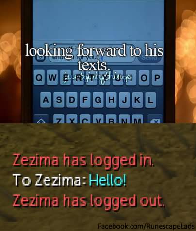 RuneScape's tweet photo. Admit it - you've got a crush on Zezima too!

Credit: RuneScape Lads (FB) https://t.co/mYZucJe5oR