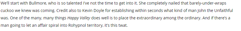 #HappyValley This <a href="/StandardIssueUK/">Standard Issue</a> review absolutely nails it standardissuemagazine.com/arts/happy-tal…