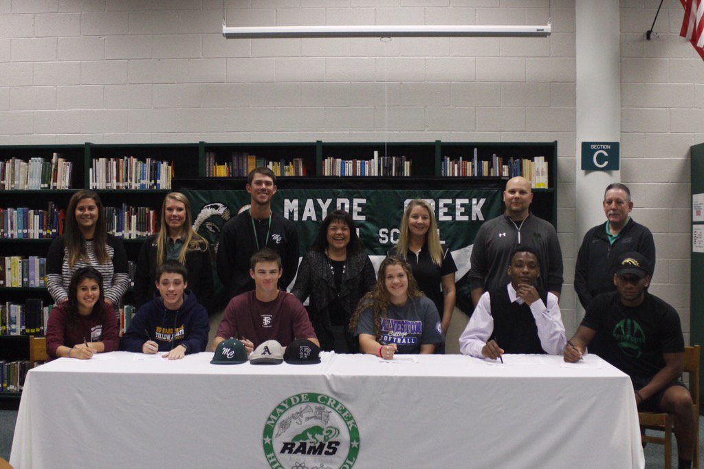 #maydecreekpride @ramnationdr  Signing day at the Creek!  Ram Pride!