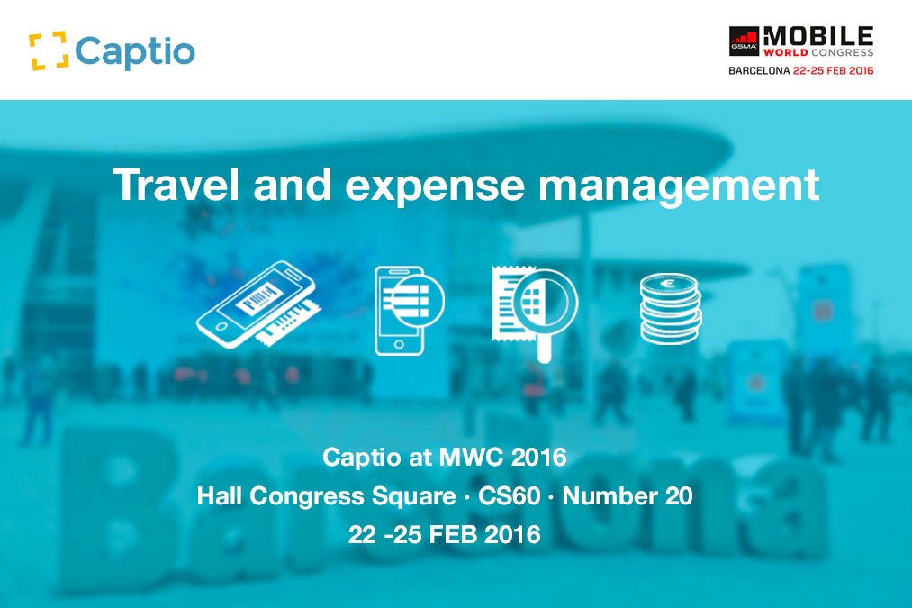 Captio_es's tweet photo. ¡Estamos muy contentos de anunciarte que Captio formará parte del Mobile World Congress! ¿Nos vemos allí? #MWC2016 https://t.co/cJGBmThorq