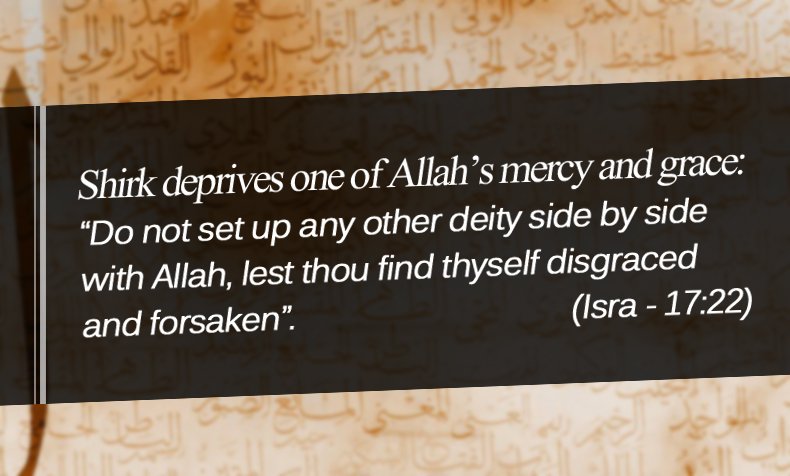 mislamogluEN's tweet image. Shirk deprives one of Allah’s mercy and grace; 
“Do not set up any other deity side by side with Allah...