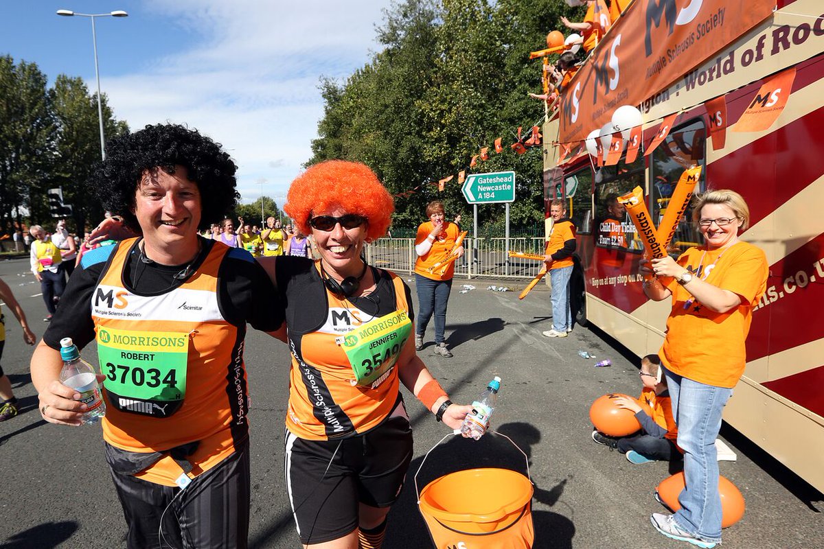 Join the Great North Run in Newcastle- the world's most popular half marathon. Info:  mssoc.uk/1TRXjNn