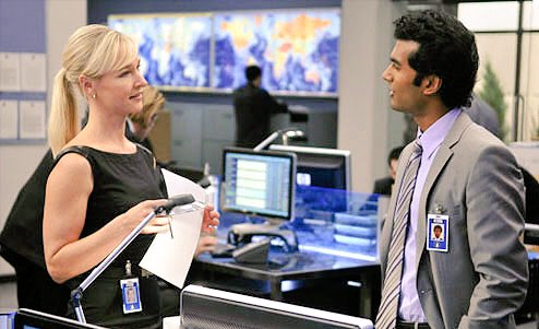 FYKariMatchett's tweet photo. #TBT to office antics with Joan and Jai @TheKariMatchett @Sendhil_Rama #SnarkForDays #CovertAffairs https://t.co/9i29b3dCuL
