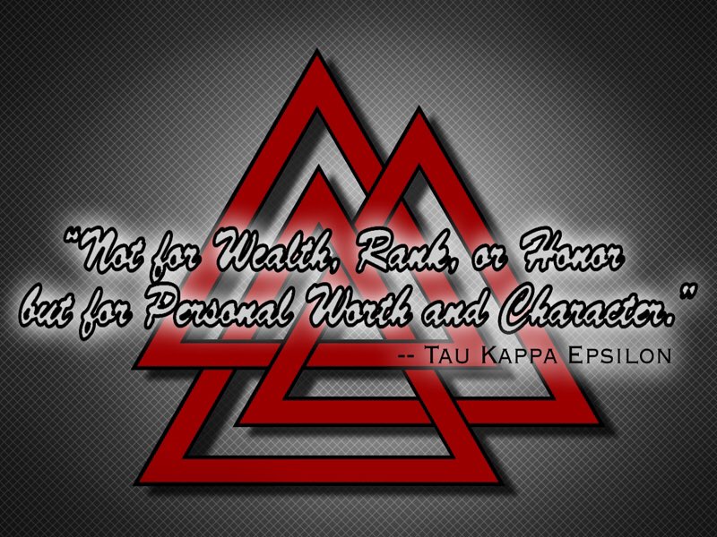 Come meet the Brothers of Tau Kappa Epsilon for our last rush event tonight . Meet at the Kehr Patio at 9pm!