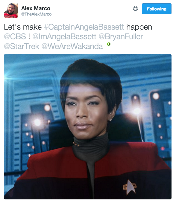 Charles_Rengel's tweet photo. This movement keeps getting better. #CaptainAngelaBassett #FirstOfficerRosarioDawson #StarTrek @TheAlexMarco https://t.co/An8Bb3JczE