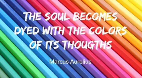 "The soul becomes dyed with the #colors of its thoughts." – Marcus Aurelius #ArttherapyCollection #AdultColoring