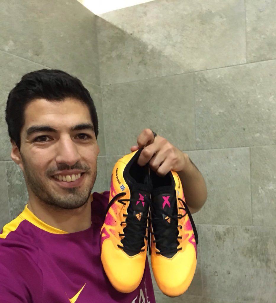 LuisSuarez9's tweet photo. Happy to help my team with 20 league goals, thanks to my teammates and @adidasfootball for the support!💪🏼 #X15 https://t.co/xyBdCbJgPR