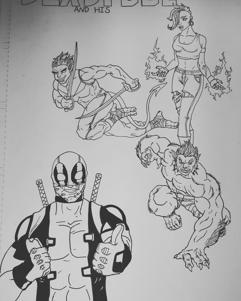 sasquatchdevin's tweet photo. To see more #art #follow me on instagram dsketchdevin! #deadpool #marvel #xmen #superheroes https://t.co/TffqeqJxWi