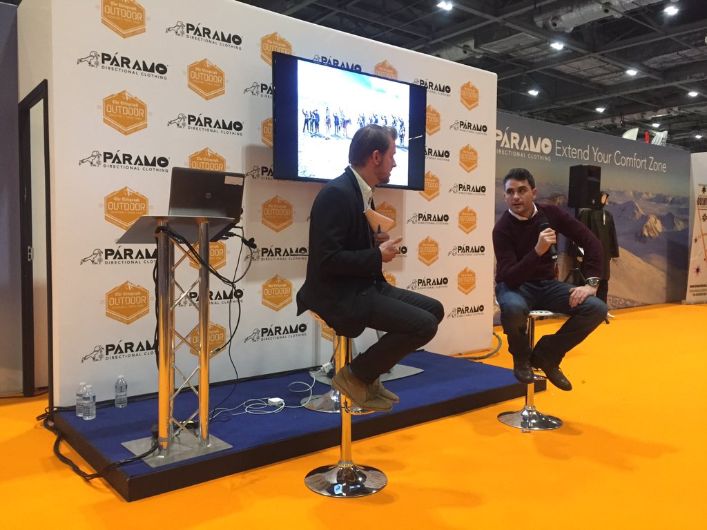 MickyRussell's tweet image. Watching @Levisonwood talking about walking the Himalayas at this years @OutdoorsShow @ParamoClothing