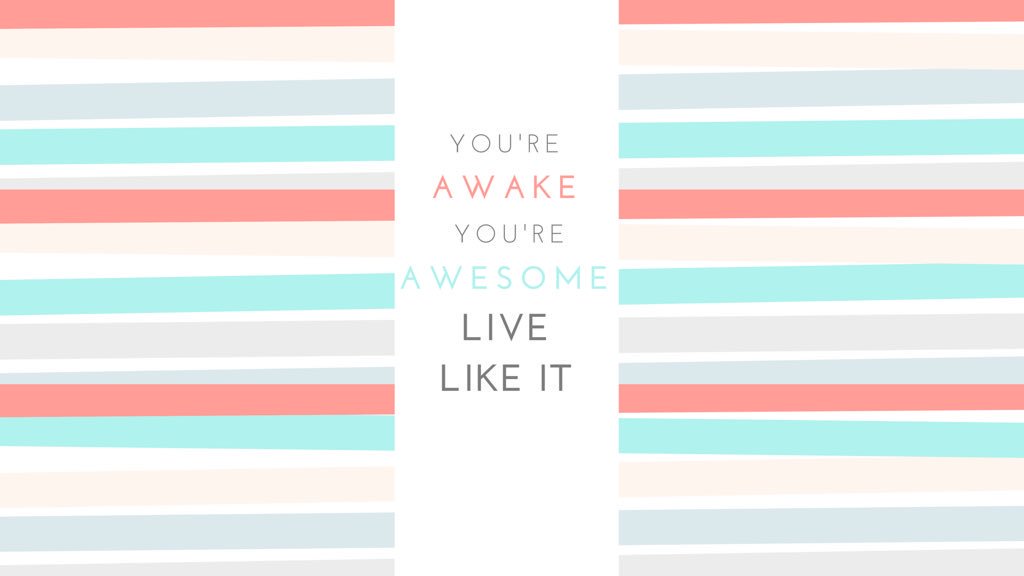 iamkidpresident's tweet photo. You're awake. You're awesome. Live like it. https://t.co/m5owCotCOe