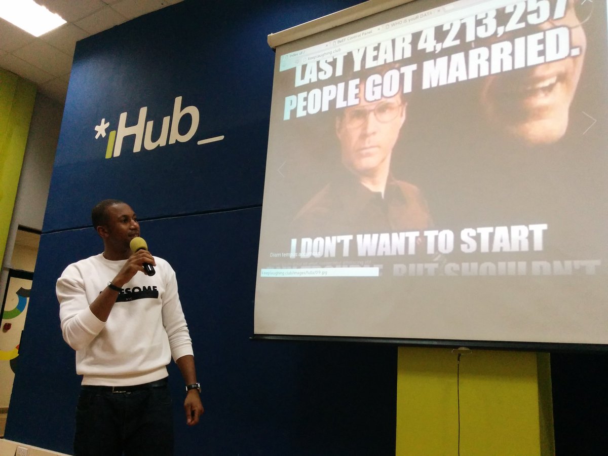 AfricaHackon's tweet photo. @BRIGHTZEED giving a walk through on social engineering cc @iHub @mlabeastafrica #infosec https://t.co/GEoJe3F2Np