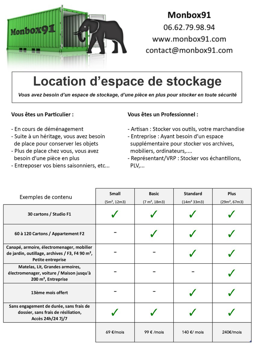 monbox91's tweet image. @monbox91 propose la solution de #stockage adaptée à vos besoins :)