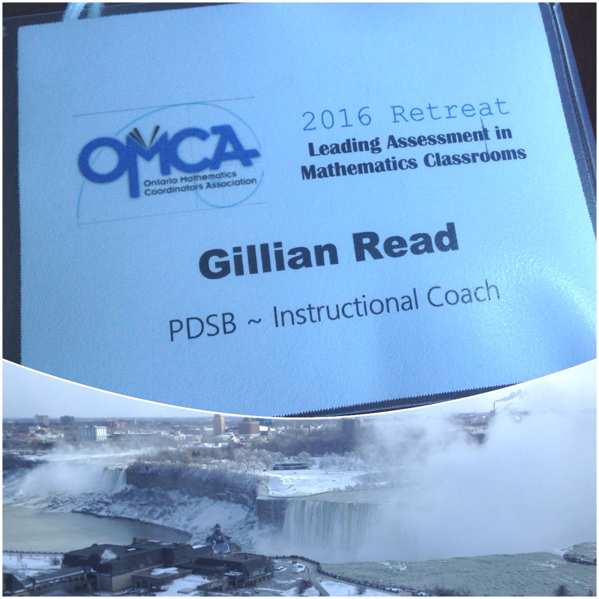 MsGillianRead's tweet photo. So excited to be at OMCA Leading Assessment in Mathematics Classrooms! @tina_grandy @thescamdog #OMCA #firstretreat https://t.co/Exf3BGAaP3