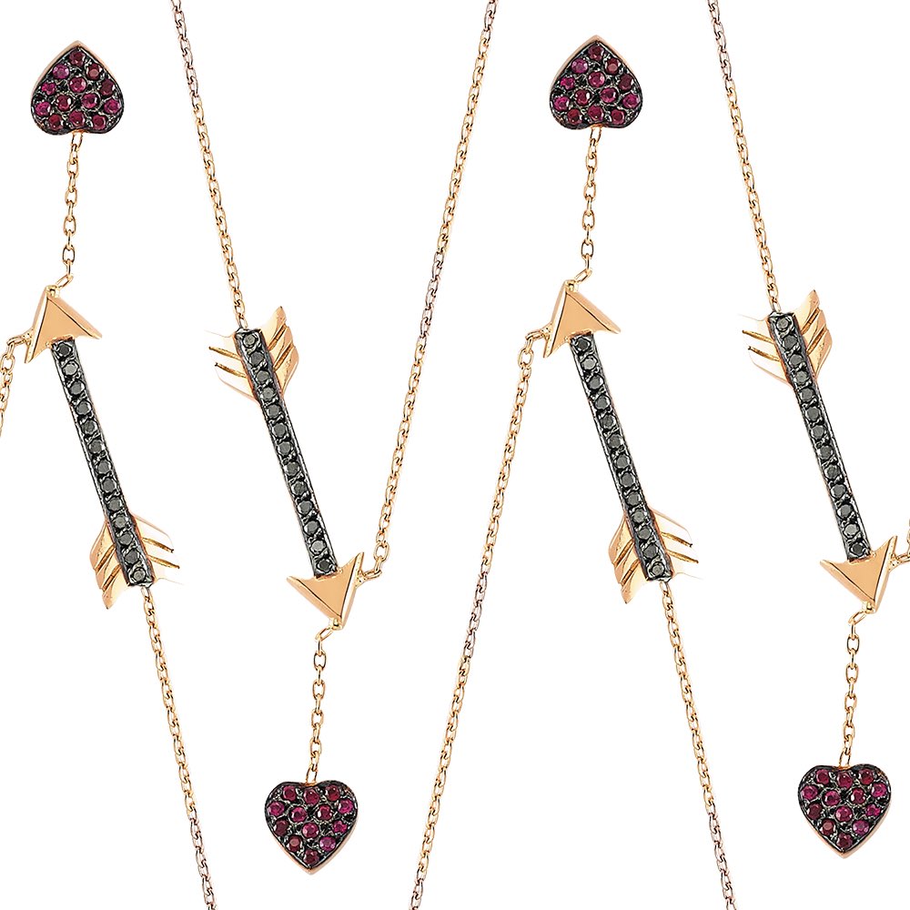 MAISONDEMODE's tweet photo. @FiyaJewellery Cupid Necklace in Pink Gold. Treat your loved ones with this beauty for #ValentinesDay! #ethical https://t.co/GE4anDBrKT