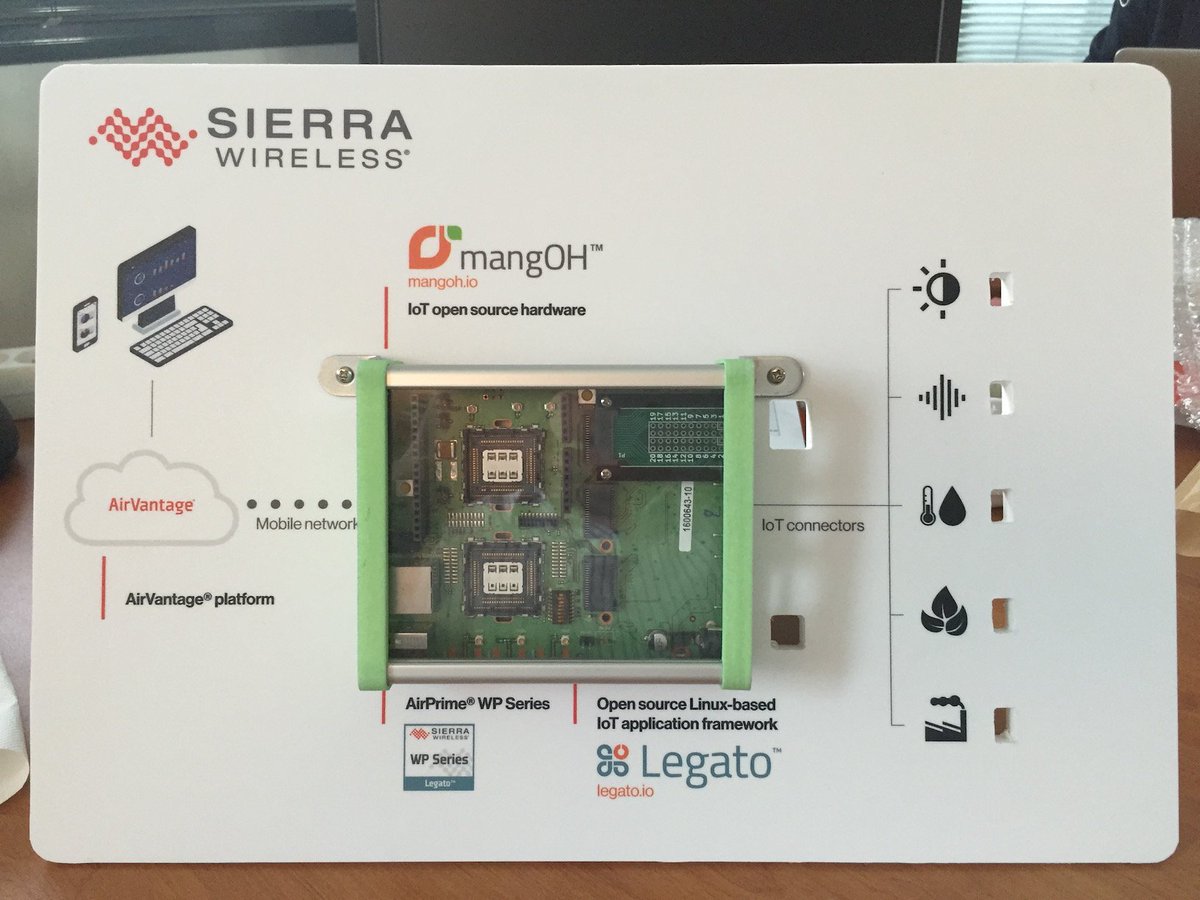 sierradeveloper's tweet photo. Just received the display stand for #mangOH demo for @embedded_world &amp; hands-on session https://t.co/qptzoiyyOn https://t.co/QaZTLClmHJ