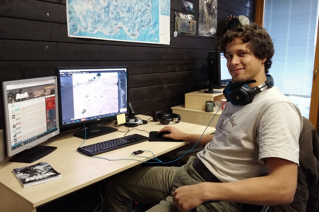 Weekly Photo #37! #MakeArma winner Jan Čepera recently joined our ranks as Junior Designer. bistudio.com/company/careers