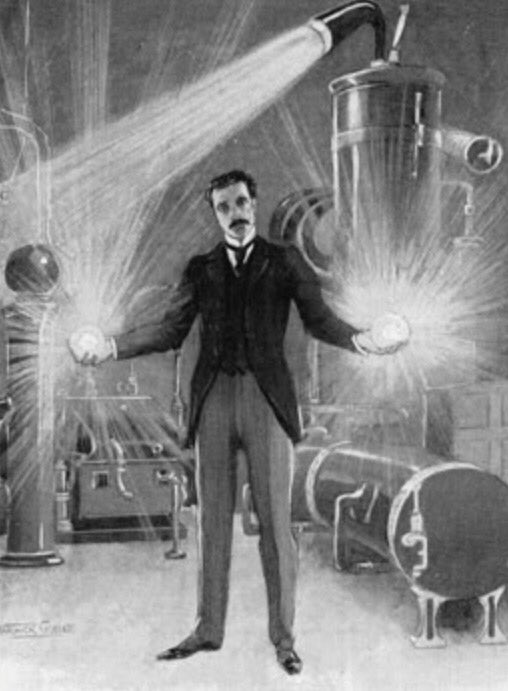 teslaACDC's tweet photo. God didn't give us light, I did. #wizardoflight #ndwhap https://t.co/m8hBIeUwuV