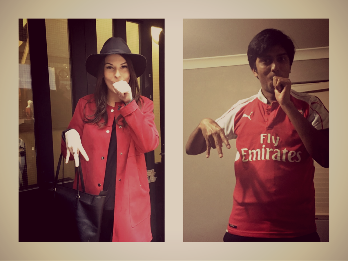 Swami_Ornstein's tweet photo. Two Ozil Celebration in Single pic 😂😂😂😂 

@Arsenal @MesutOzil1088 #YaGunnersYa #AFCCoverStar https://t.co/udNq3hXcdQ