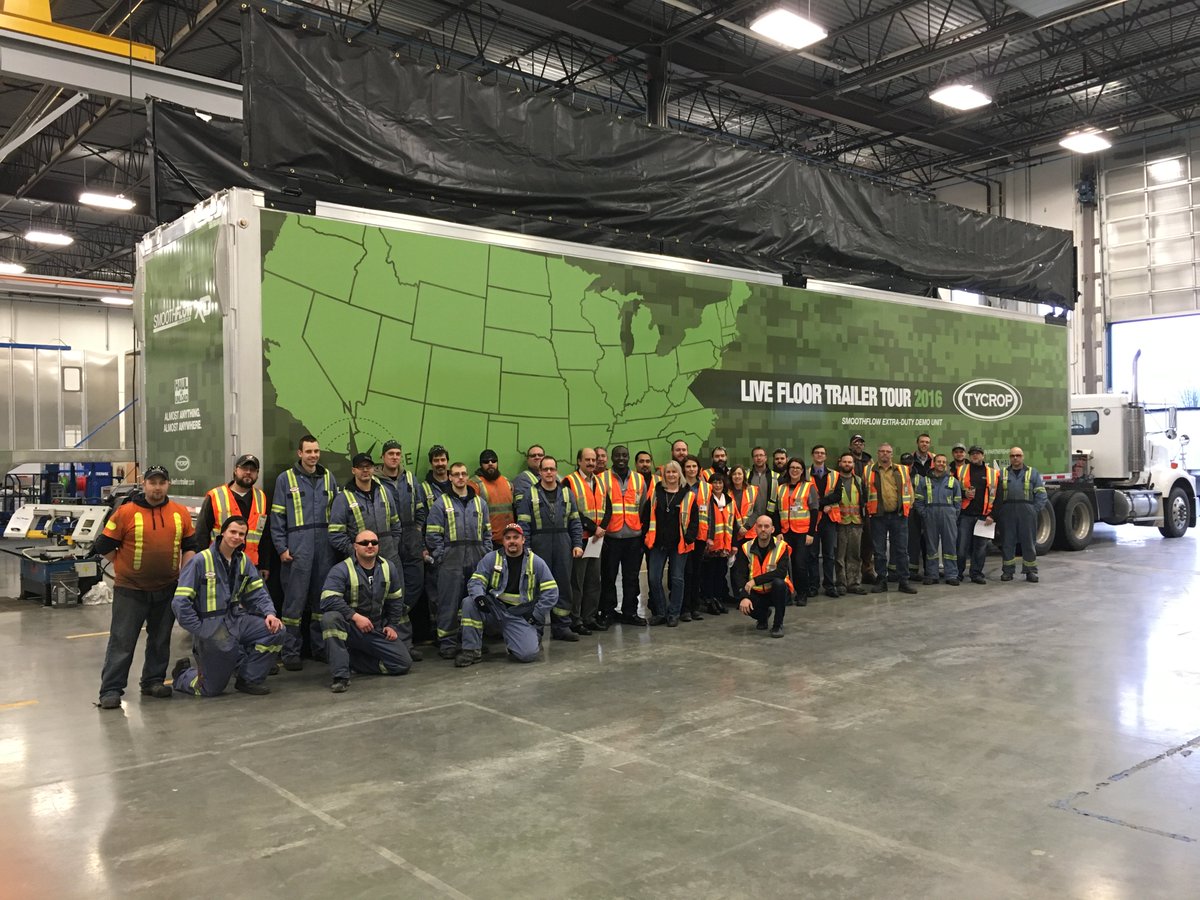 What a good looking Team!! Good work on the Live floor trailer