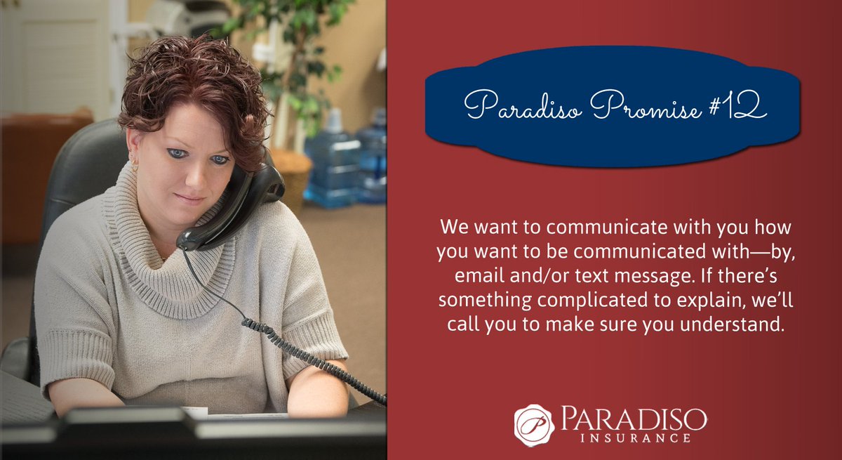 paradisoins's tweet photo. #ParadisoPromise #ConnecticutInsurance #CtAuto #CtHome #CtLife #IndependentAgent https://t.co/PA7QCaUPqY https://t.co/ZUH2tsB7f2