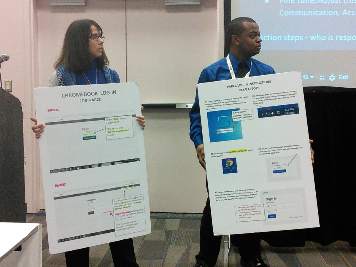 TiffosaurusTech's tweet image. Loving these ginormous instructions. @edtechgirl #OETC16