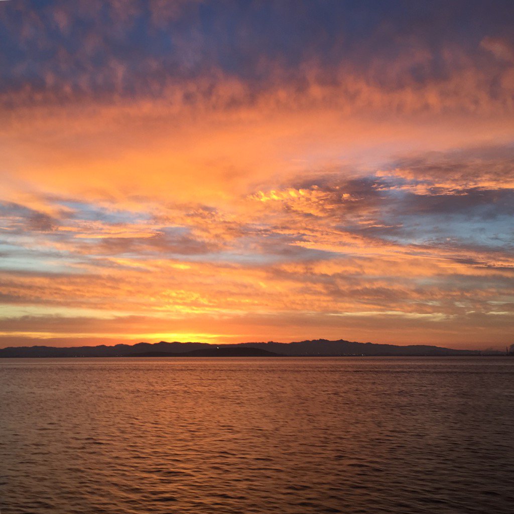 RobCorwin's tweet image. First light. #SFBay