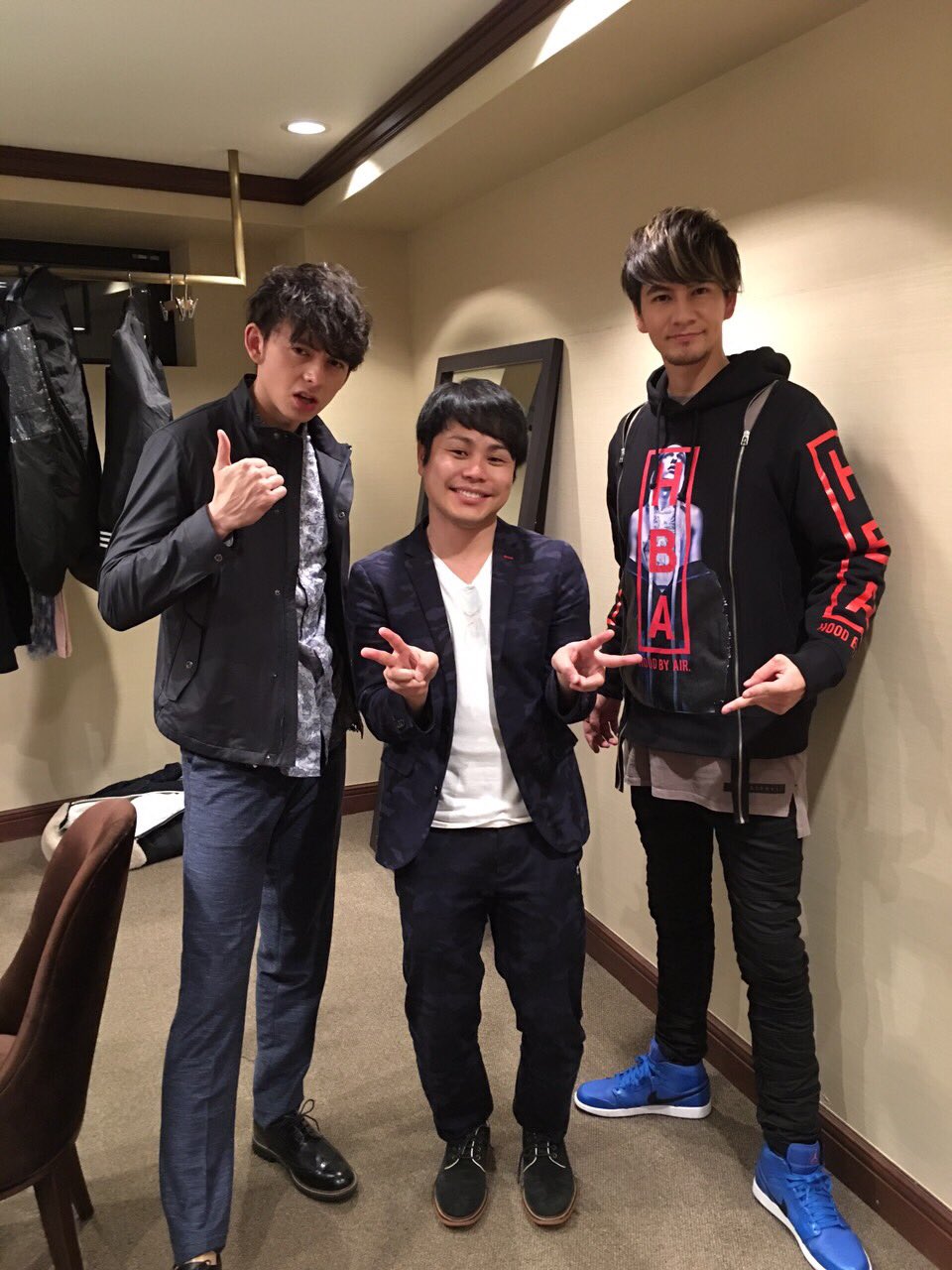 Nonstyle井上 ノンスタイル 足長イケメン２人と仕事してきたのだぁ T Co Mnlfthc2ng Twitter
