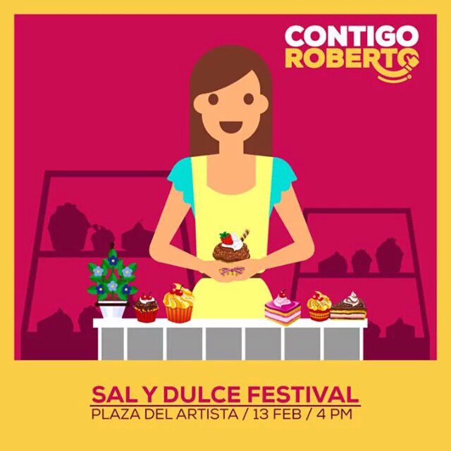 HectorC_07's tweet photo. Este sábado 13/02 Festival Sal y Dulce en la Plaza del Artista (Malecón de Bbhy) a partir de las 4PM #ContigoRoberto https://t.co/wbhKKRVIme