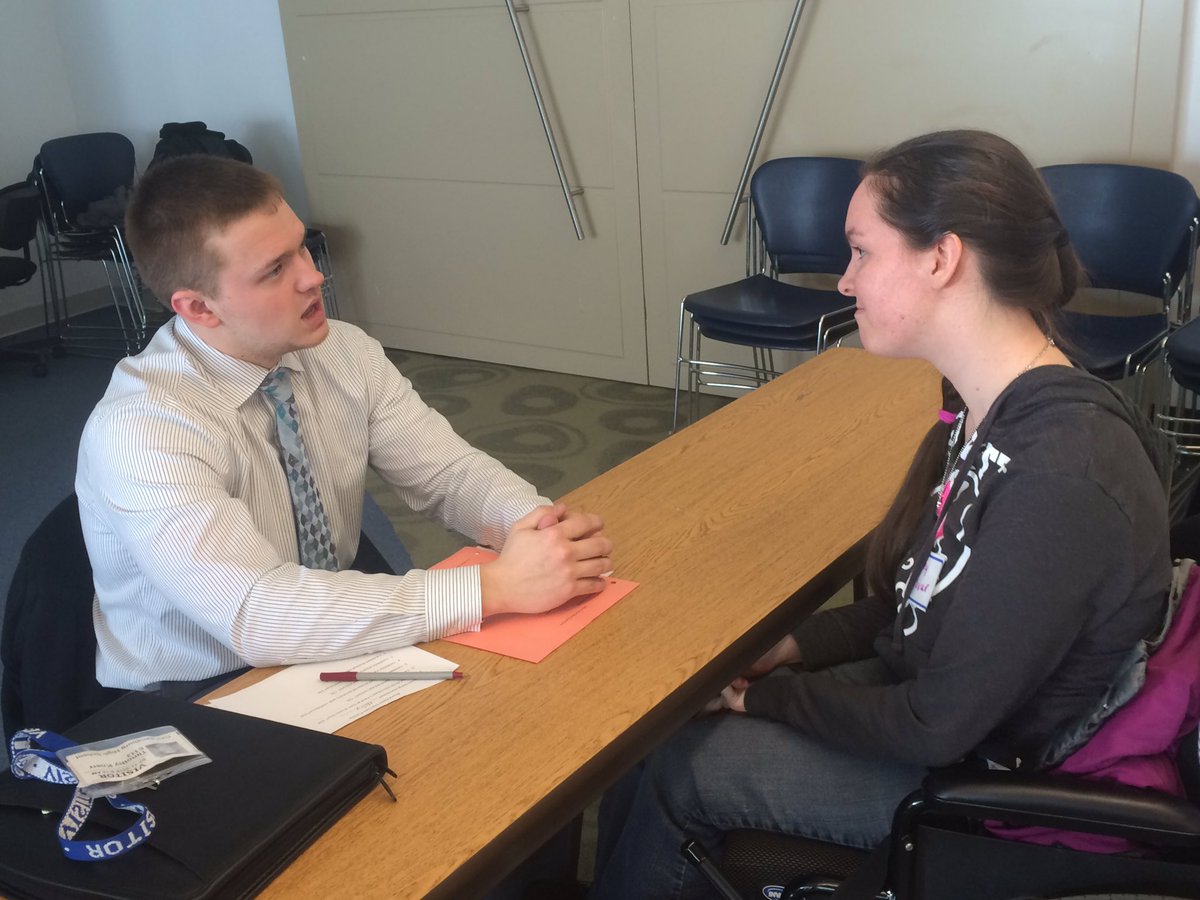 BethBtheisen's tweet photo. Mock interview day for Occupations class!  Thanks to our community business leaders! https://t.co/3SolC7cUKN
