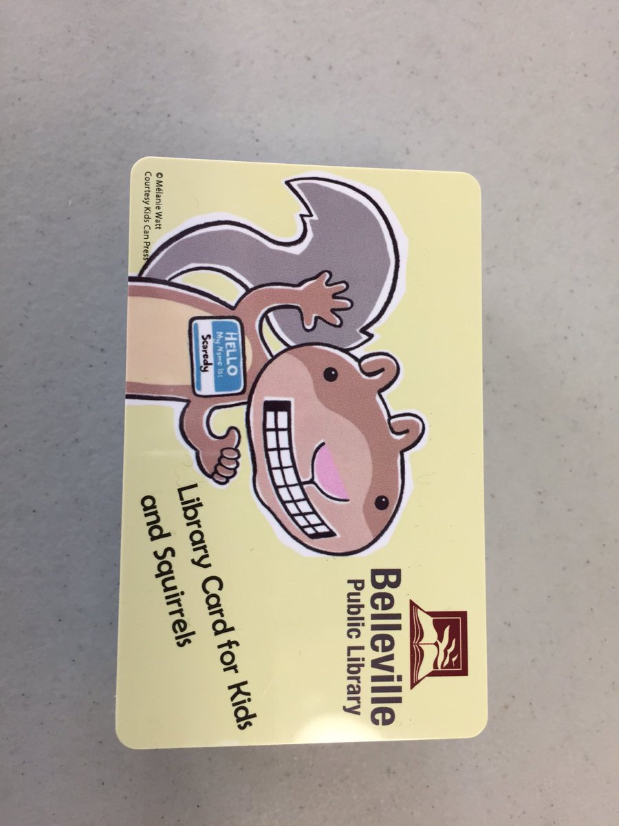 JOPBTara's tweet photo. And here are the new cards! #BellevilleLibrary #QNetNews #ScaredySquirrel https://t.co/a13VFv6uOj
