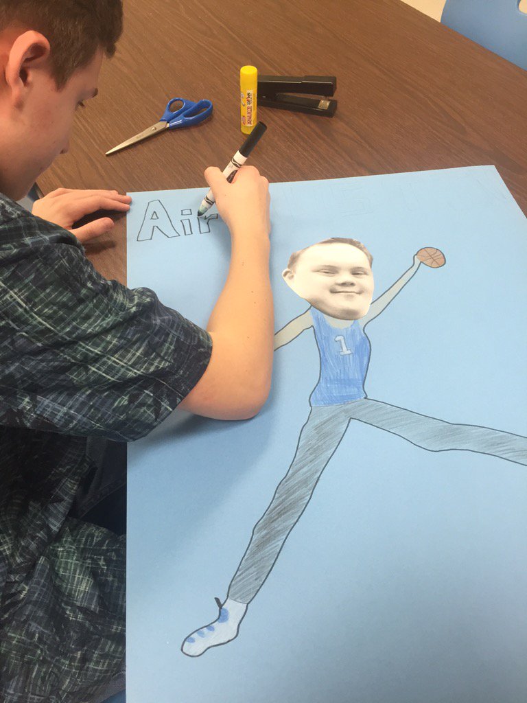 CarthageStuco's tweet photo. Best of luck to the Special Olympians basketball game! Busy making posters for them today!🏀🏀🏀 https://t.co/Q4XZW12jmC