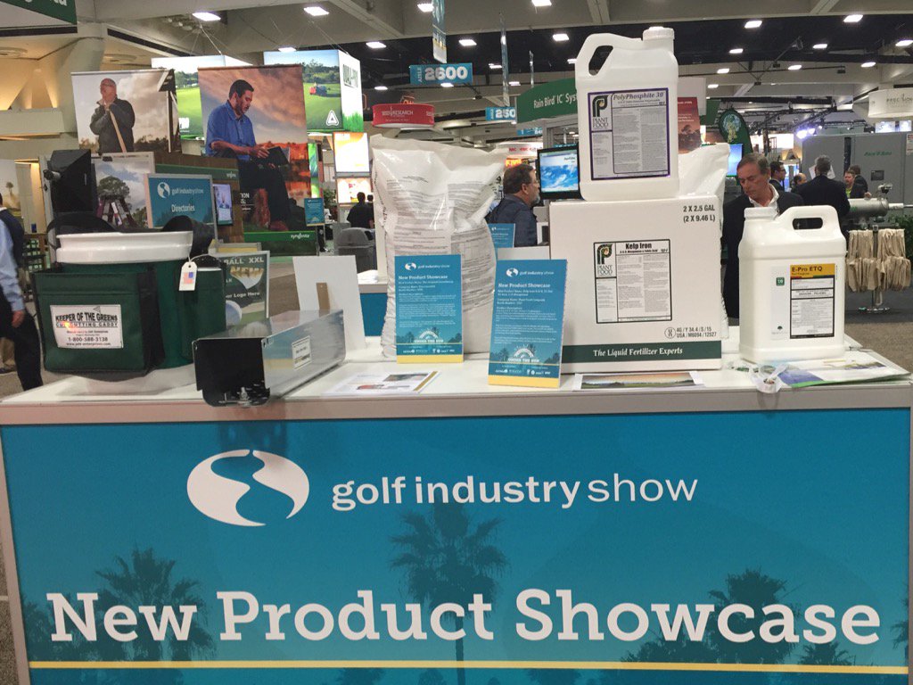 PlantFoodCo's tweet photo. Check out #KelpIron & #PolyPhosphite30 at the New Product Showcase area of trade show floor #GIS16 https://t.co/Q1tTxq02Wq
