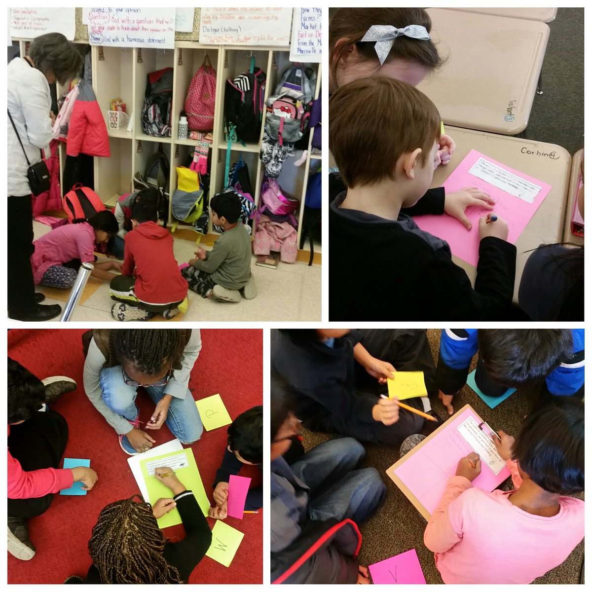 Area and perimeter word problems group work.  #learningisfun@CedarForkES