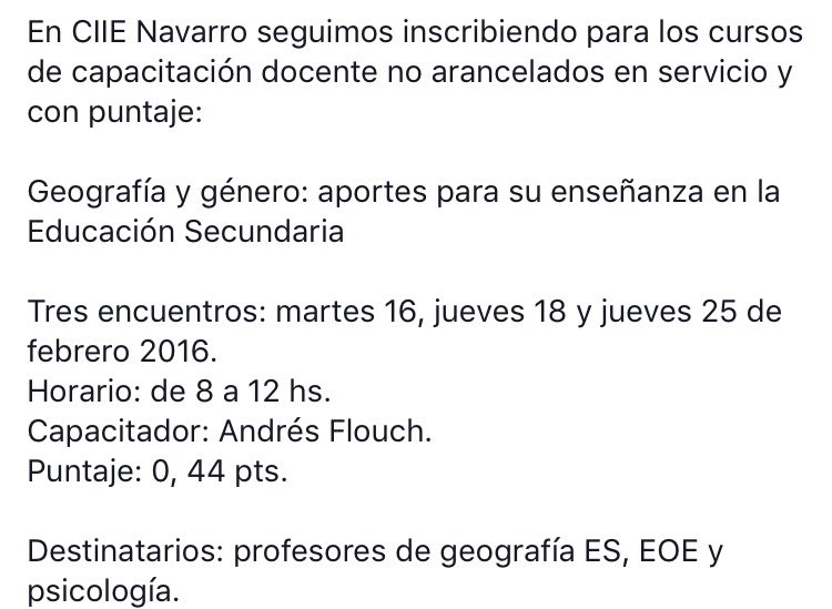 ciie_navarro's tweet photo. CIIE Navarro sigue inscribiendo para el curso en servicio febrero 2016! SECUNDARIA @equipocoordciie @BAeducacion https://t.co/6lunkLJ7lf