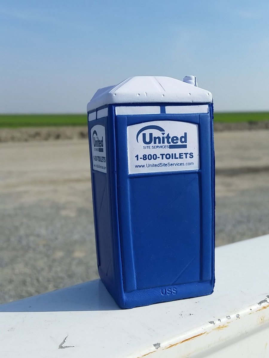 chuck_finley90's tweet photo. @ChrisDanielShow this is #Farmswag for a porta potty company. Squishy bathroom stress reliever https://t.co/047wqfCdVm