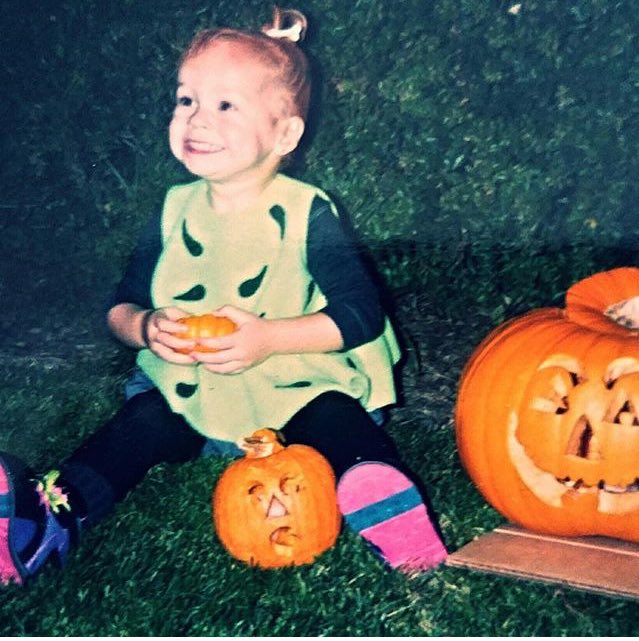 joynewsom's tweet photo. Baby Brie as Pebbles Flintstone! She was so adorable I can't even! #TBT ☺️✨ https://t.co/IFvwKfmtTO