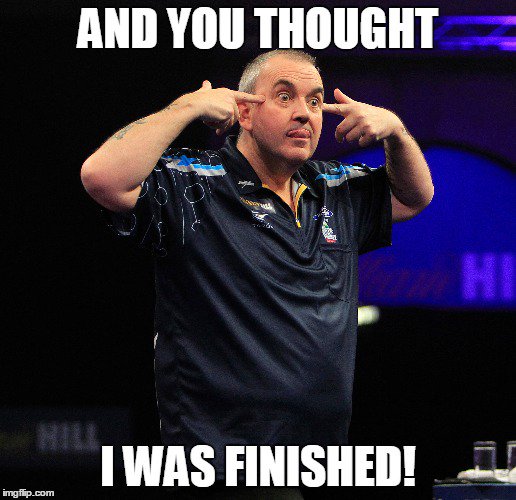 Form is temporary, class is permanent. #lovethedarts