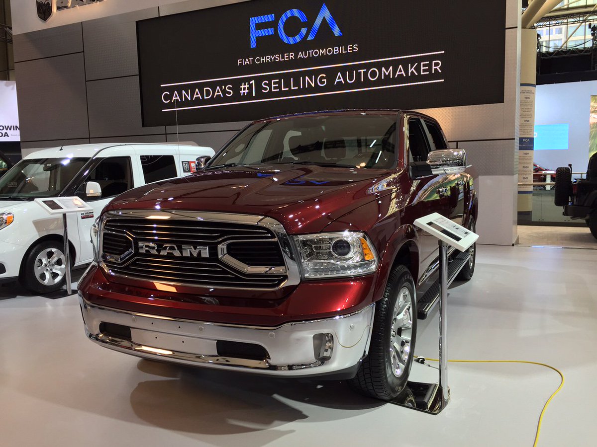 RamTrucksCanada's tweet photo. We love Media Day at the CIAS in Toronto. Talk about commanding attention. Which is your favourite? #CIAS2016 https://t.co/BAs6hCAtlm