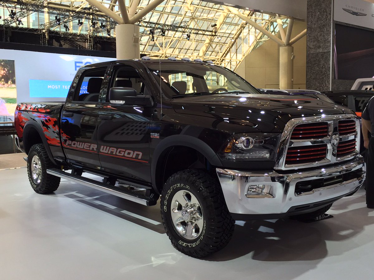 RamTrucksCanada's tweet photo. We love Media Day at the CIAS in Toronto. Talk about commanding attention. Which is your favourite? #CIAS2016 https://t.co/BAs6hCAtlm