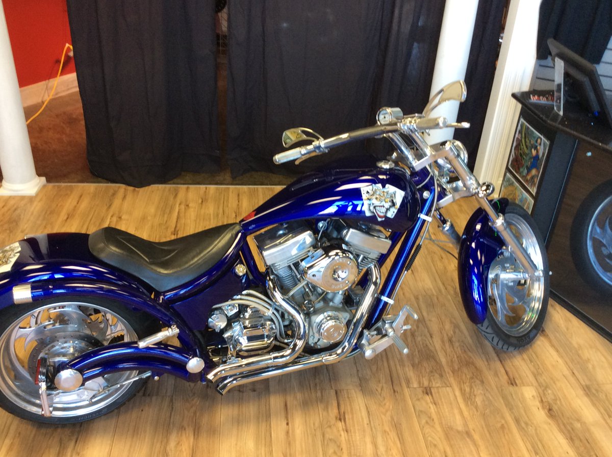 CompetitionTatt's tweet image. 2003 Bourget Black Jack JOKER, 113 S&amp;amp;S engine, 6 speed Jim's transmission, cover. $14,000 Have it painted any color!