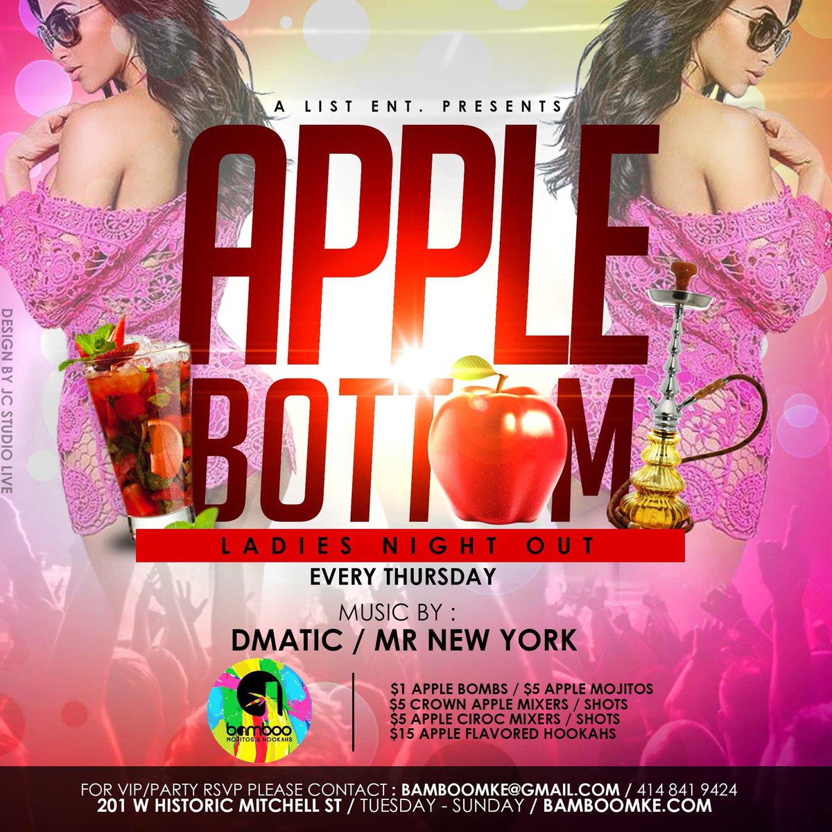 bamboomke's tweet photo. Tonight we have 2 of the hottest Djs in the building for the new official ladies night Apple Bottom Thursdays https://t.co/XoZCE6ngJ7