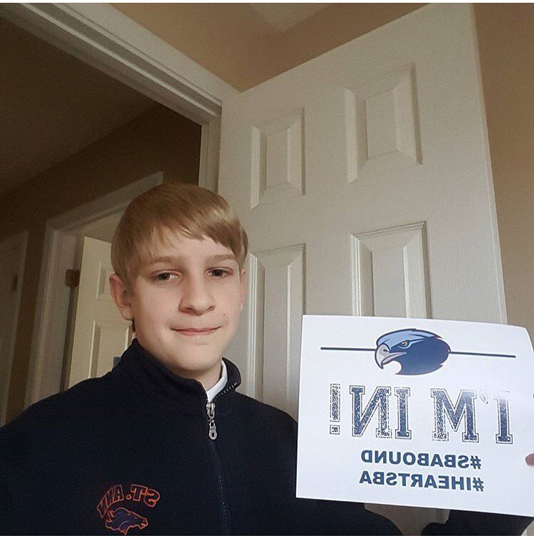 HElizabeth865's tweet photo. Proud to say that my little bro got into SBA. Good work buddy! Keep it up! #goeagles #sbabound https://t.co/bxupOHkVdG