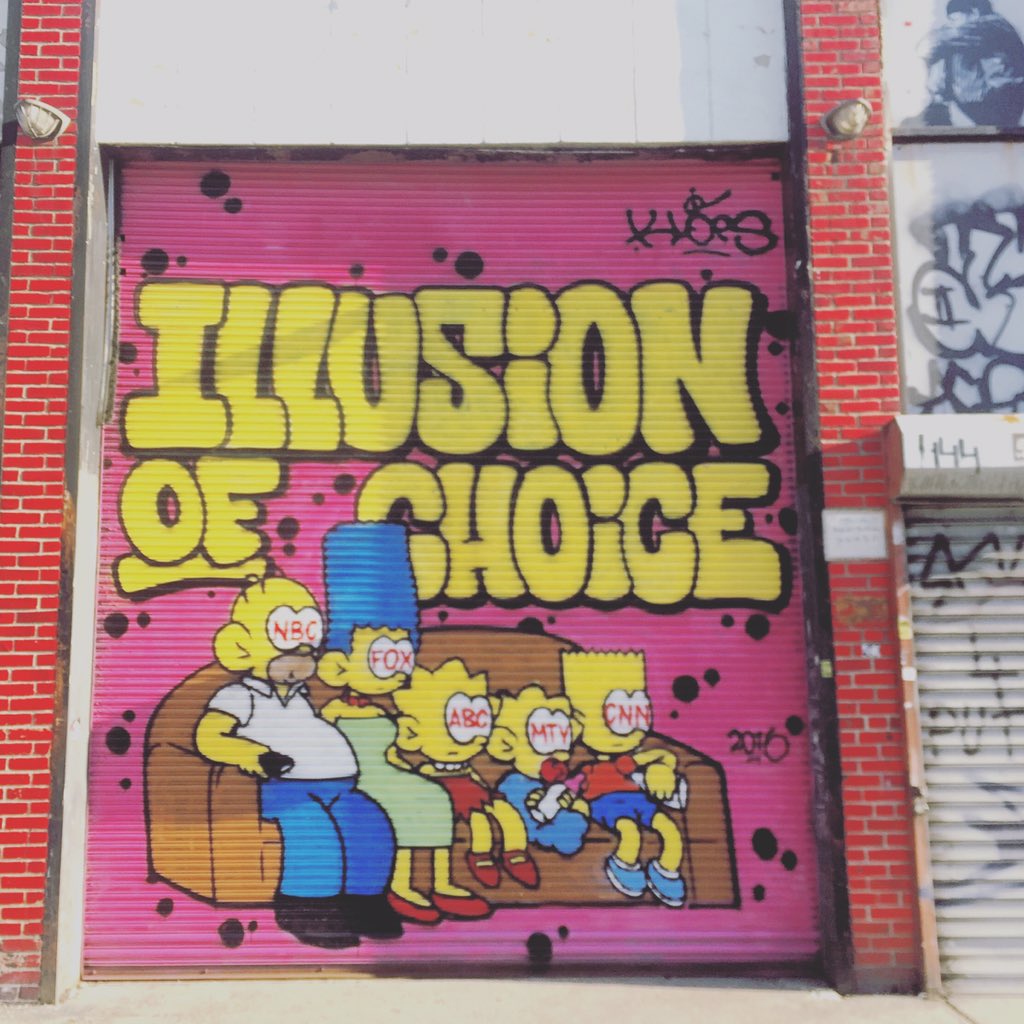 Theaboutblank's tweet photo. Everyone's watching the new #YeezySeason3 like #HomerSimpson by #klops #streetart #nyfw #delusional #graffiti #art https://t.co/YPauTHrkcG