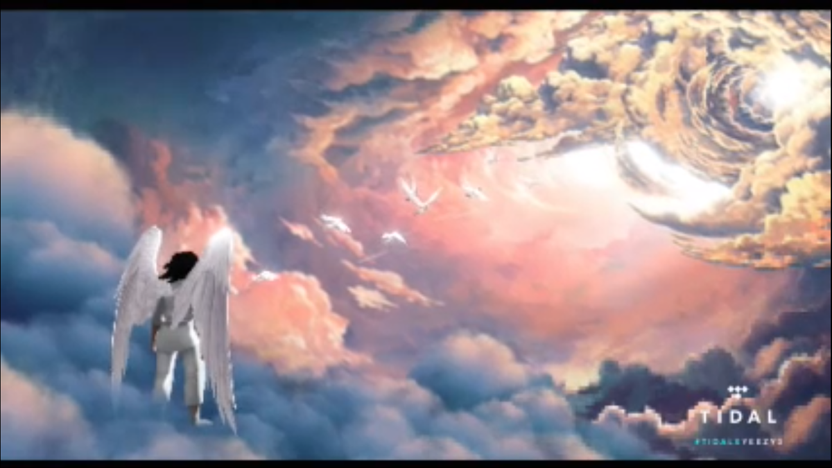 pitchfork's tweet photo. .@kanyewest has announced he is making a video game about his mother ascending to heaven https://t.co/22OQhOS34D https://t.co/7vYk5ZESTL