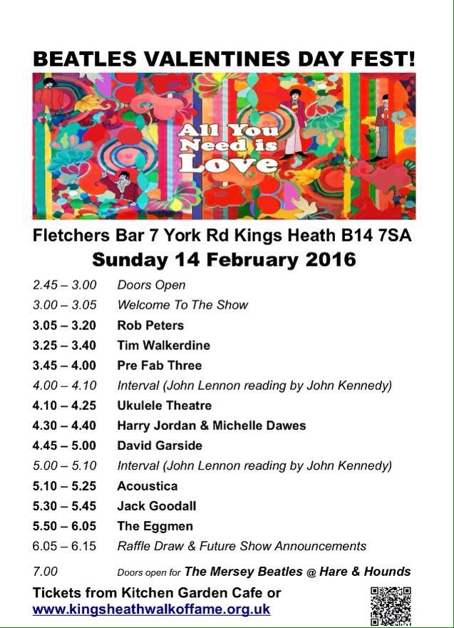 ITSHARRYJORDAN's tweet image. Don't be alone this #ValentinesDay join us for @thebeatles fest! Or bring a loved one of course 😘😍❤️